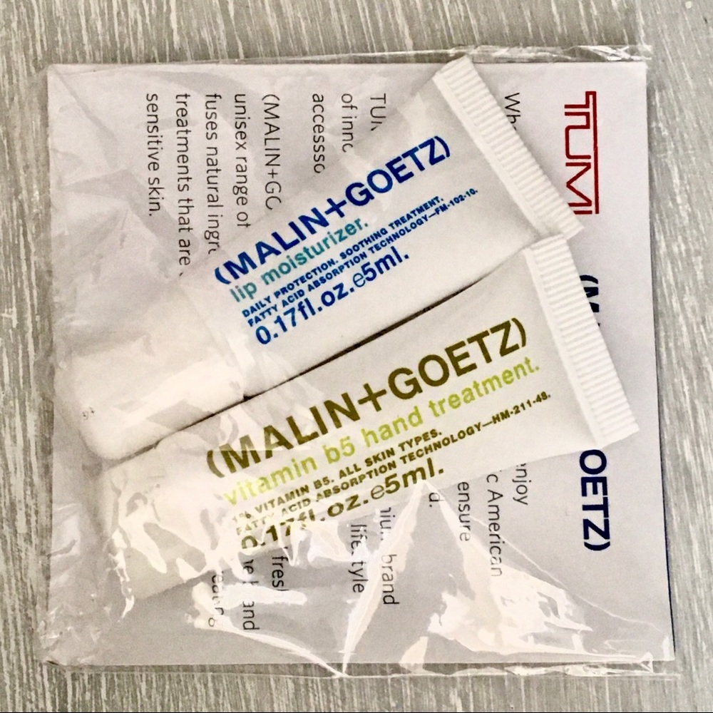NEW! (Malin+Goetz) Hand & Lip Treatment Samples